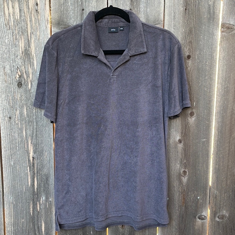 Onia Shaun Towel Terry Polo Shirt